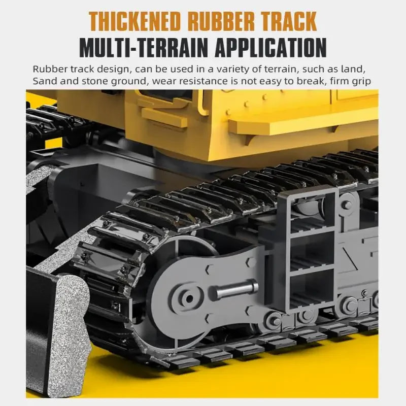 1:18 RC Spray Excavator Truck 17CH Simulation Alloy Sound Led Lights 680 Degree Rotation Vehicle Kids Toys Boys Birthday Gift