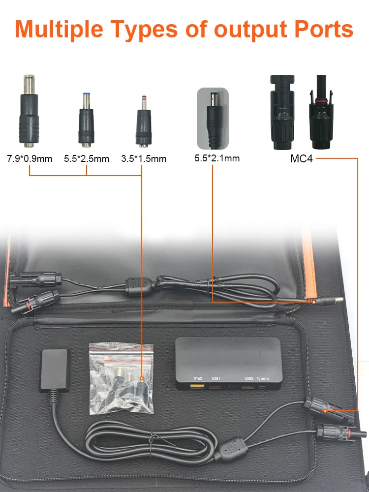 Ctolity 200W Solar Panel Kit Waterproof Generator US EU