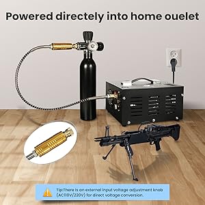 TUDIVING 4500Psi PCP Air Compressor High 12V Car Pump Tank