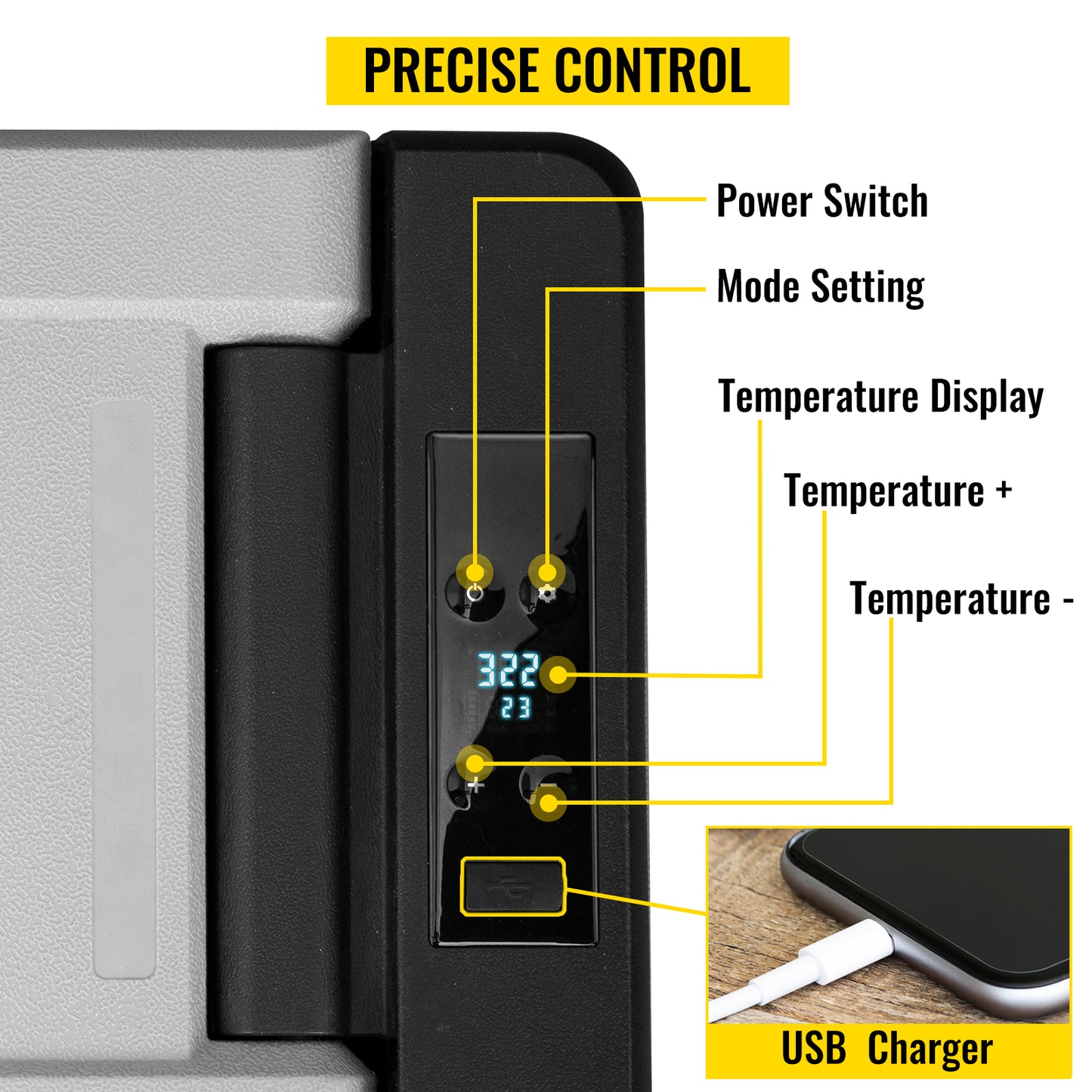 Vevor Car Refrigerator 9L Compressor Freezer 12V 24V