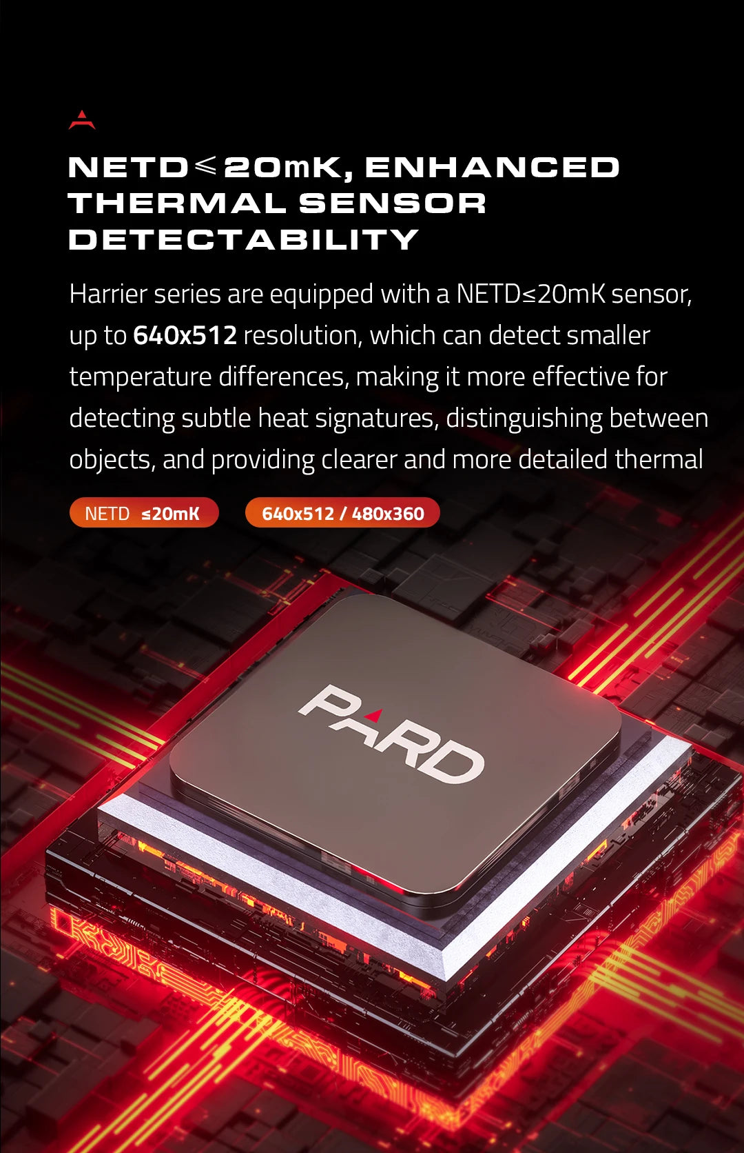 Pard Harrier Hunting Thermal Imaging Binocular Built-in Rangefinder 20mK 12μm Video Recording Camera