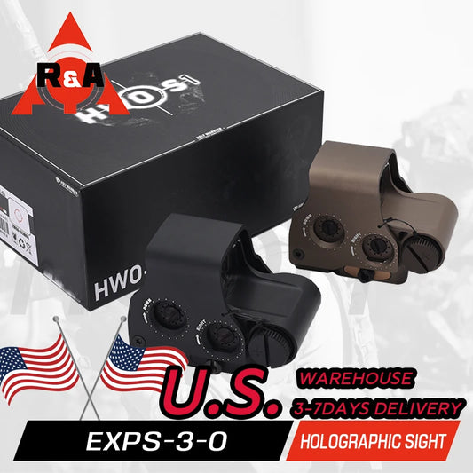US STOCK Holy Warrior S1 EXPS-3-0 NV Function 558 Holographic Red Dot Sight for Hunting Airsoft with Full Original Markings