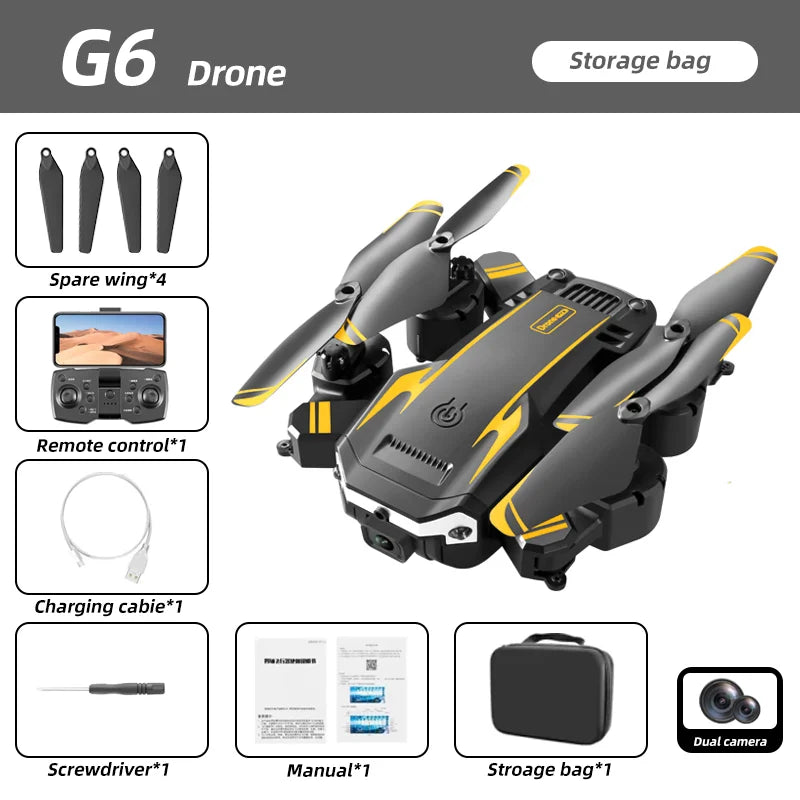 KBDFA G6 Foldable Quadcopter With 1080P HD Camera GPS FPV