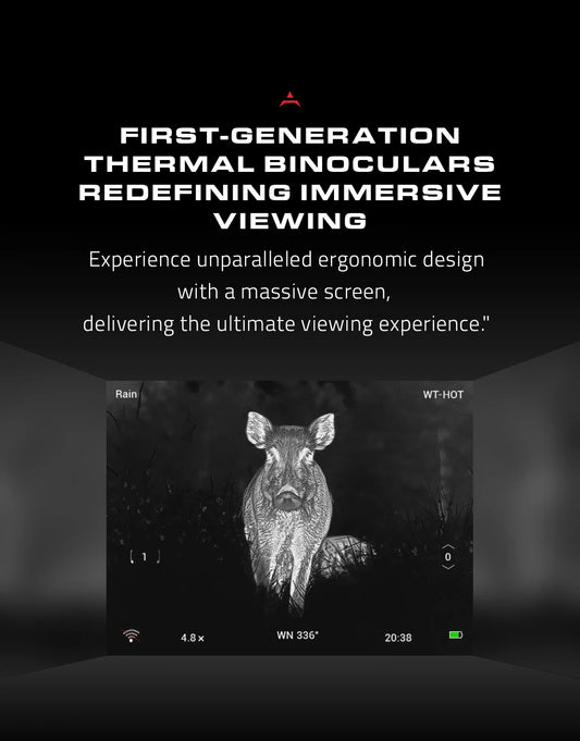 Pard Harrier Hunting Thermal Imaging Binocular Built-in Rangefinder 20mK 12μm Video Recording Camera