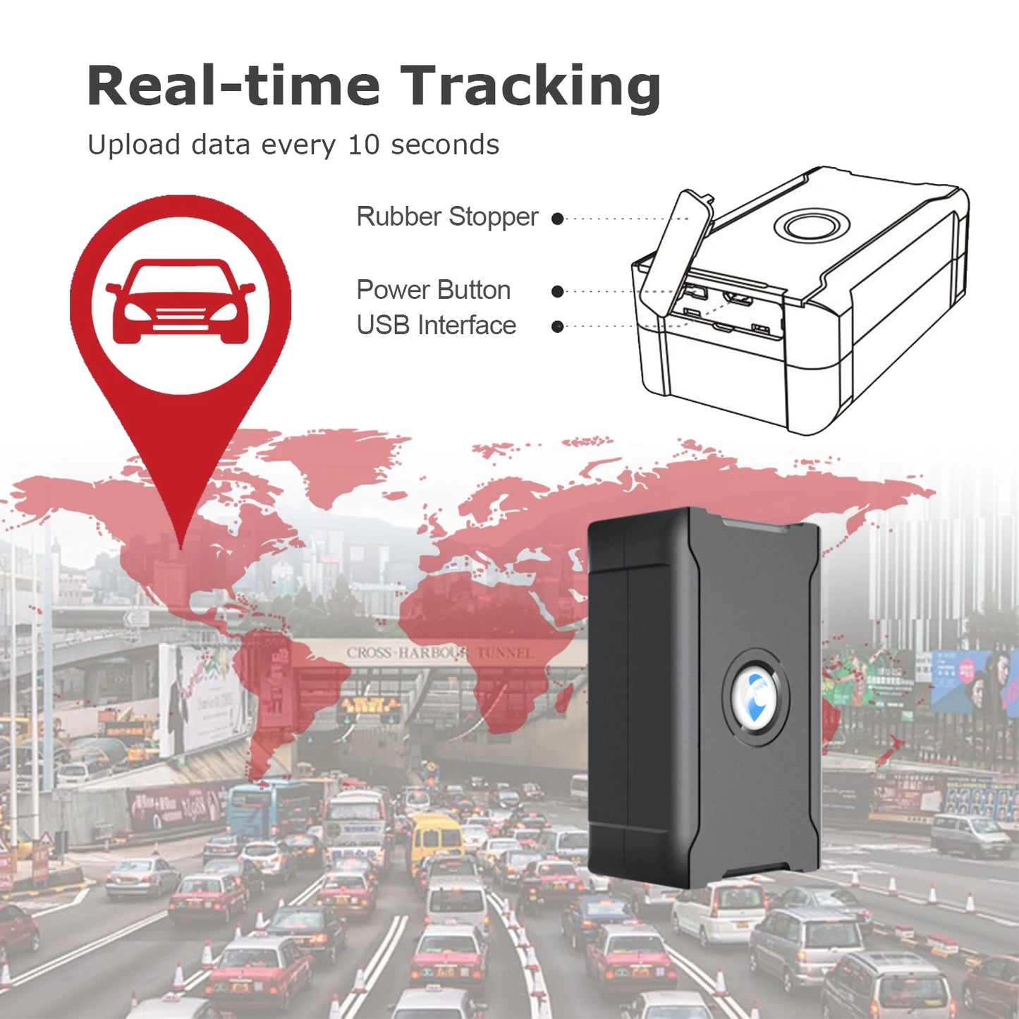 S20 4G Portable GPS Tracker Magnetic Car Locator Europe