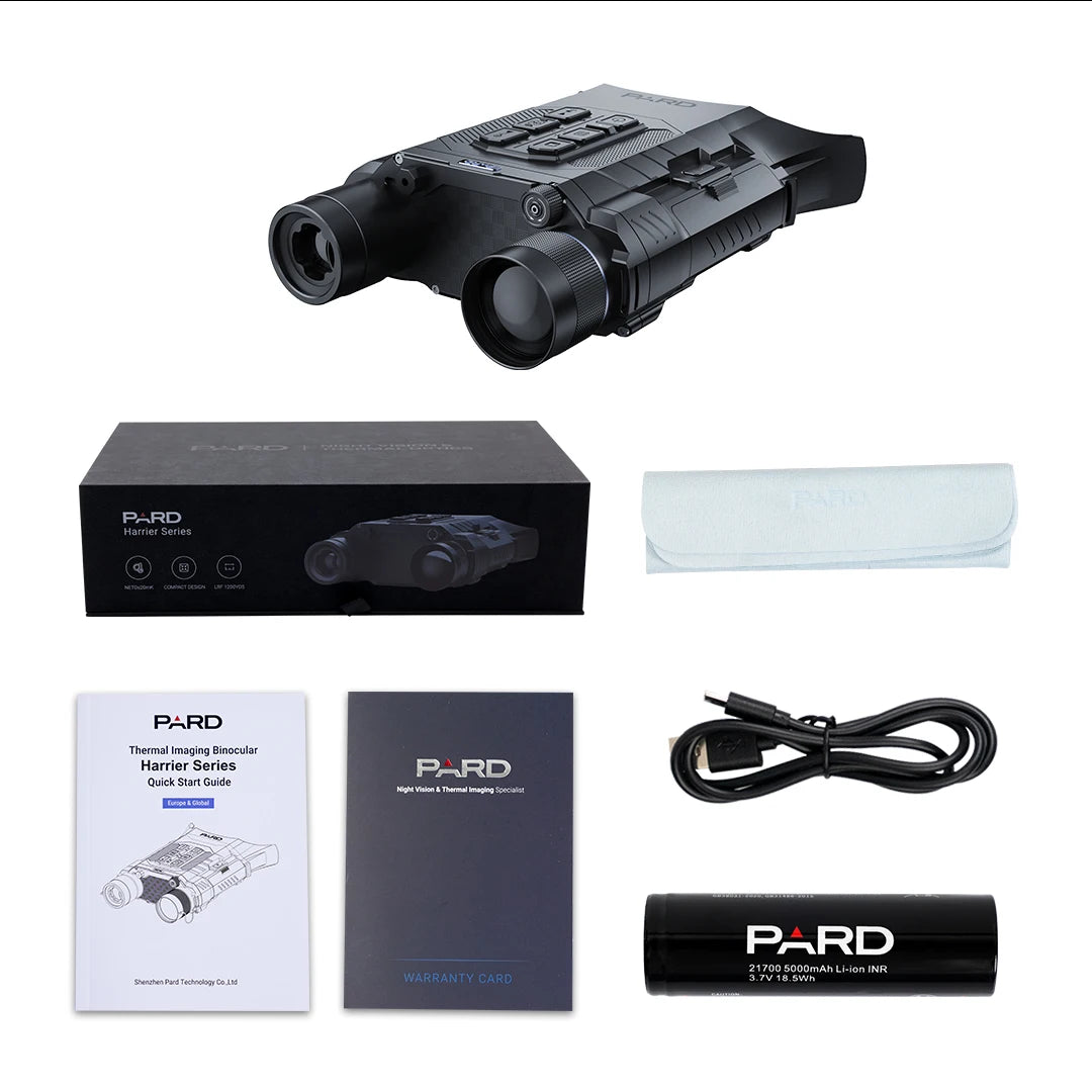 Pard Harrier Hunting Thermal Imaging Binocular Built-in Rangefinder 20mK 12μm Video Recording Camera