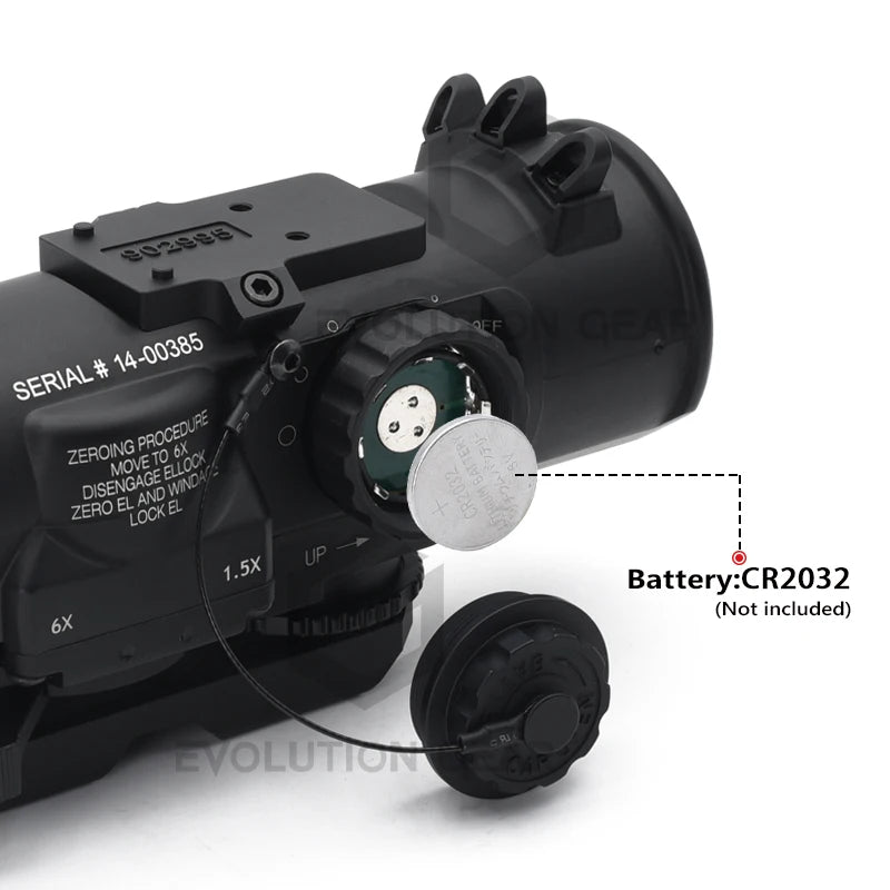 NEW DR1.5-6x RifleScope Fixed Dual Field of View Milspec Red Illmination Red Dot Sight Scope For Hunting with Killflash 1.5X 6X
