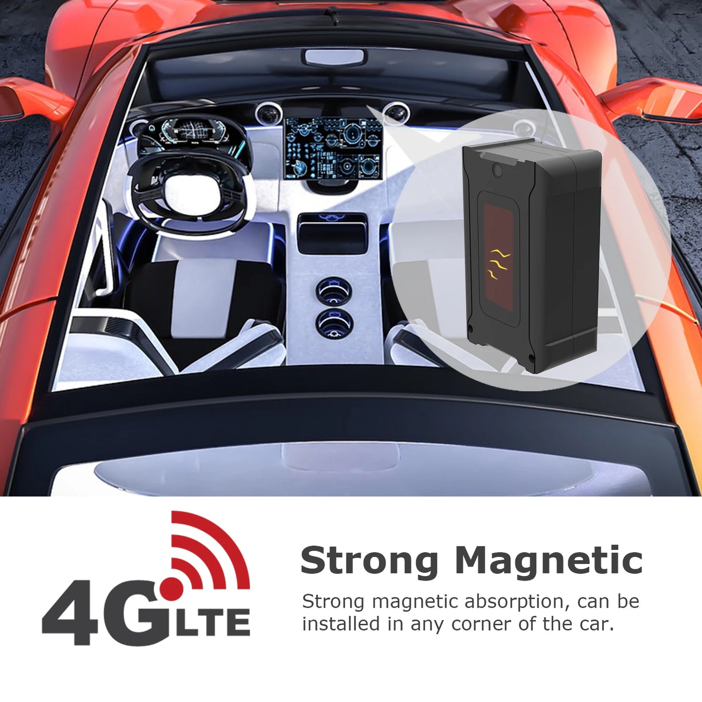 S20 4G Portable GPS Tracker Magnetic Car Locator Europe