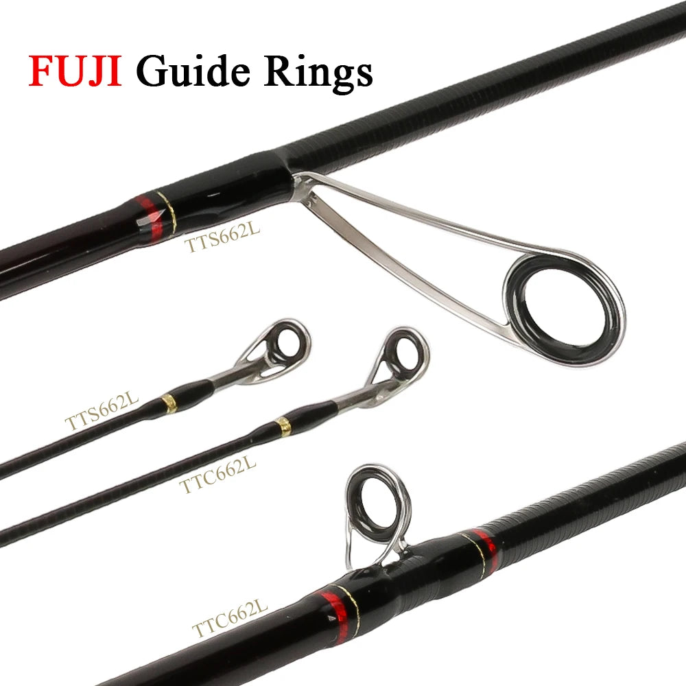 Kuying Teton L Light 1.98m Baitcasting Spinning Rod Carbon
