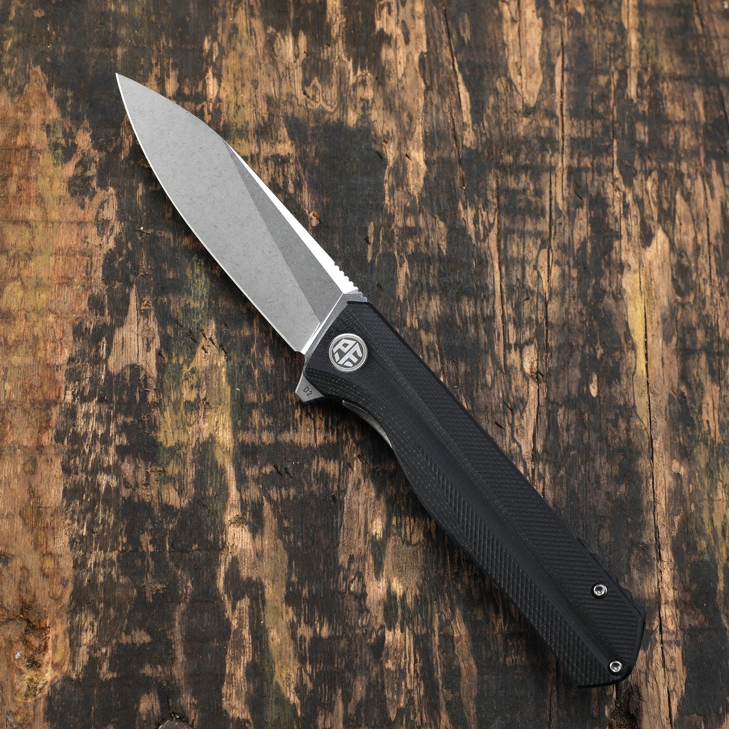 Petrified fish folding knife D2 steel Blade G10 handle pocket knife ball bearings outdoor hunting camping EDC tool knives PF818