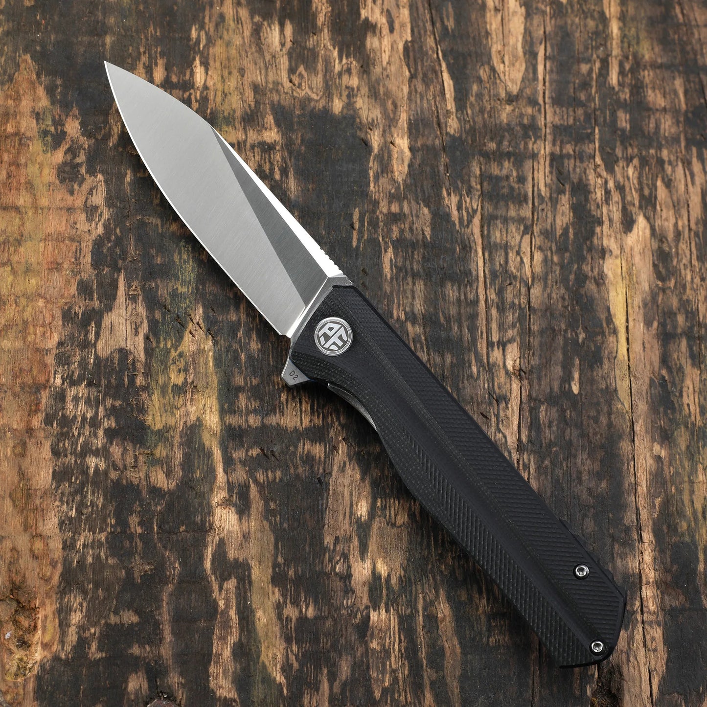 Petrified fish folding knife D2 steel Blade G10 handle pocket knife ball bearings outdoor hunting camping EDC tool knives PF818