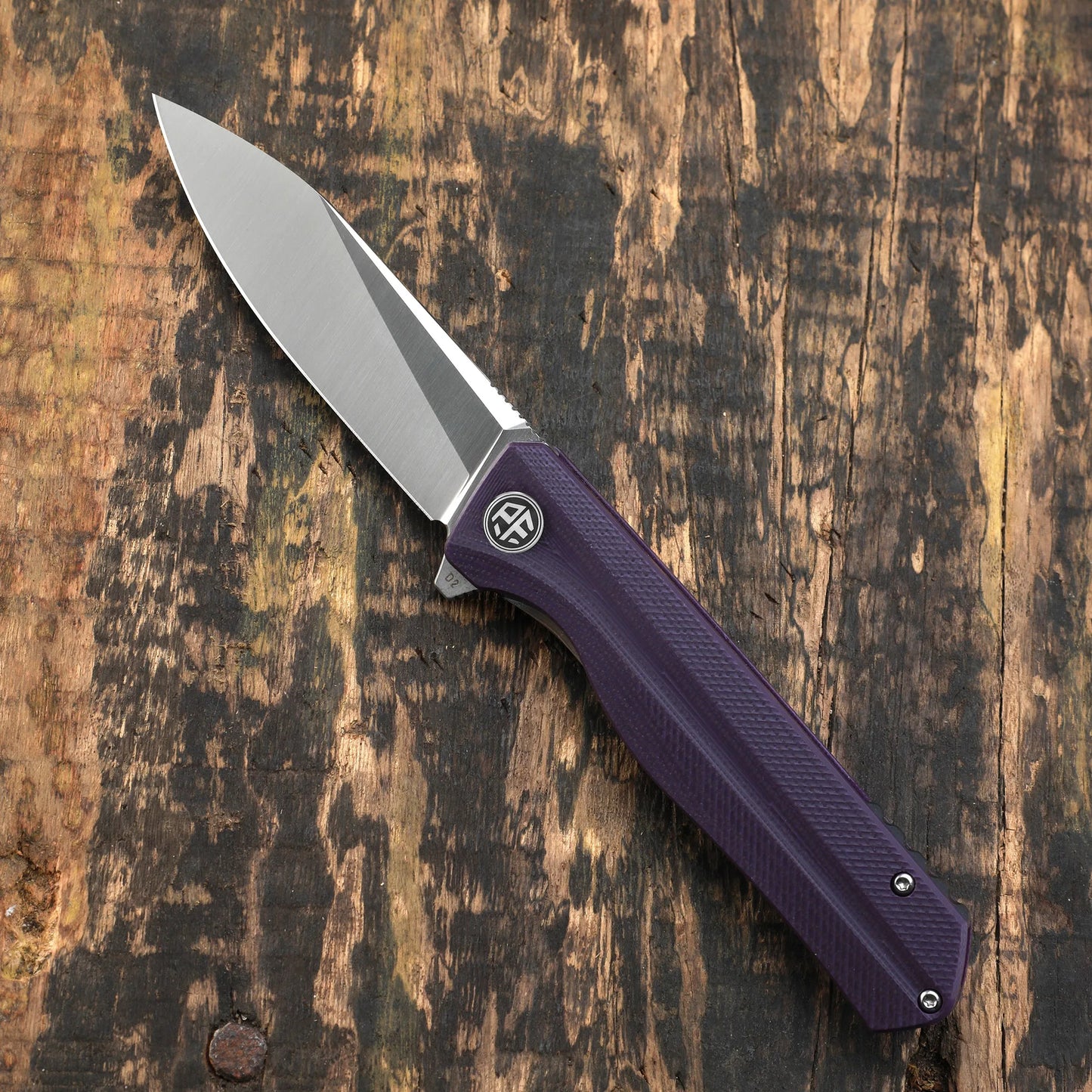 Petrified fish folding knife D2 steel Blade G10 handle pocket knife ball bearings outdoor hunting camping EDC tool knives PF818