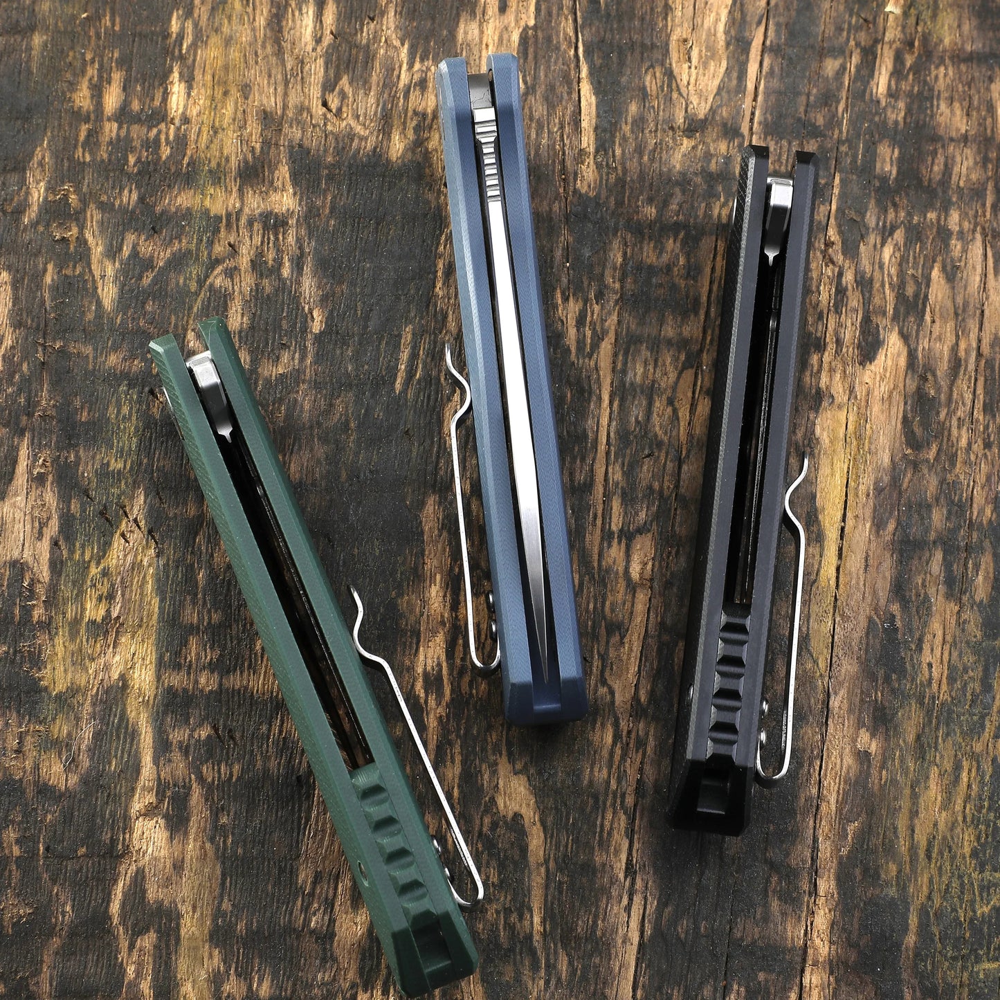 Petrified fish folding knife D2 steel Blade G10 handle pocket knife ball bearings outdoor hunting camping EDC tool knives PF818