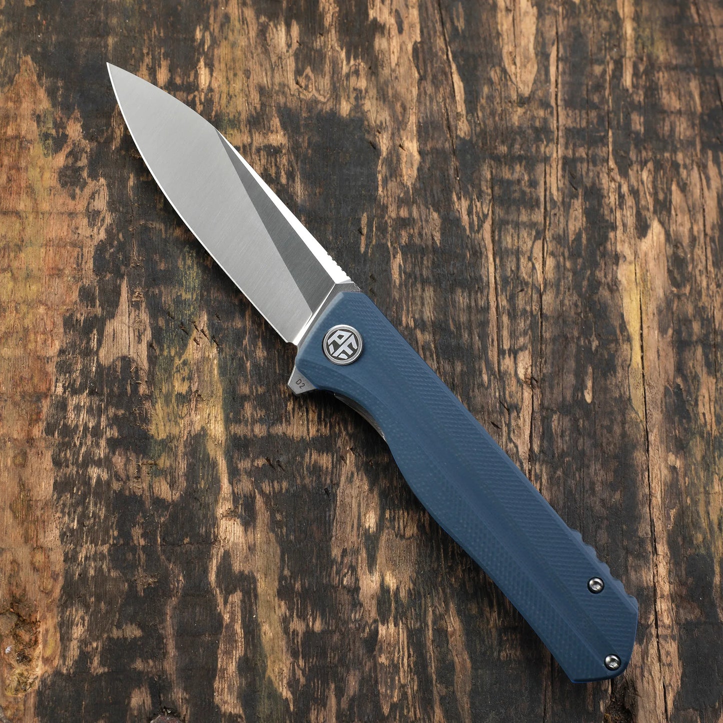 Petrified fish folding knife D2 steel Blade G10 handle pocket knife ball bearings outdoor hunting camping EDC tool knives PF818