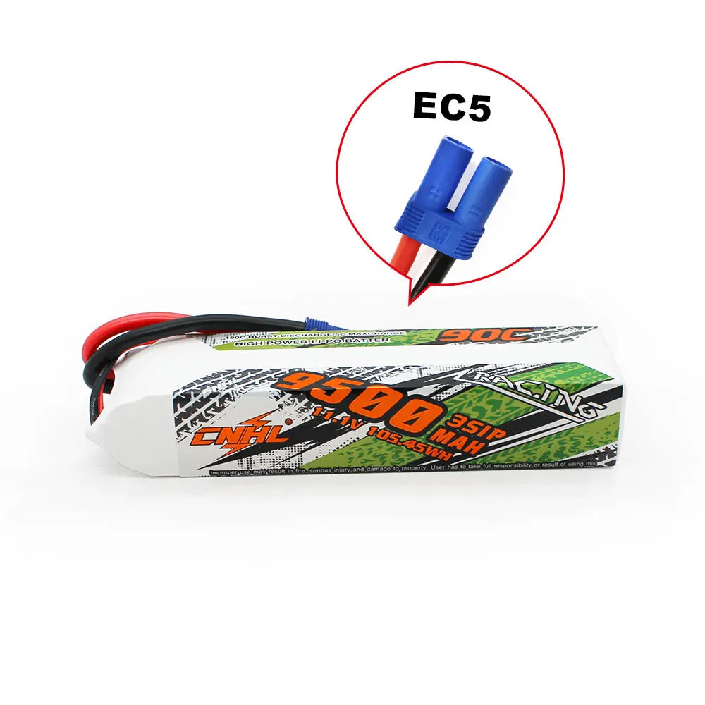 CNHL LiPo 3S 11.1V 5200 6200 9500mAh 90C EC5 RC Cars