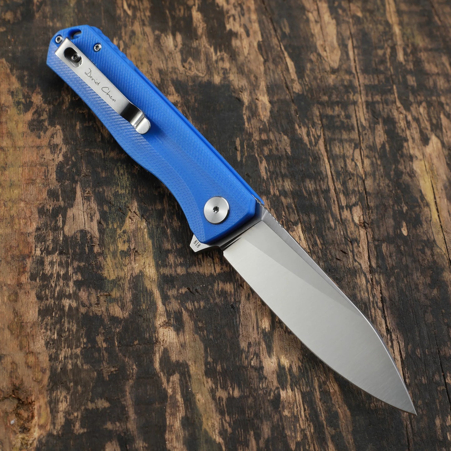 Petrified fish folding knife D2 steel Blade G10 handle pocket knife ball bearings outdoor hunting camping EDC tool knives PF818
