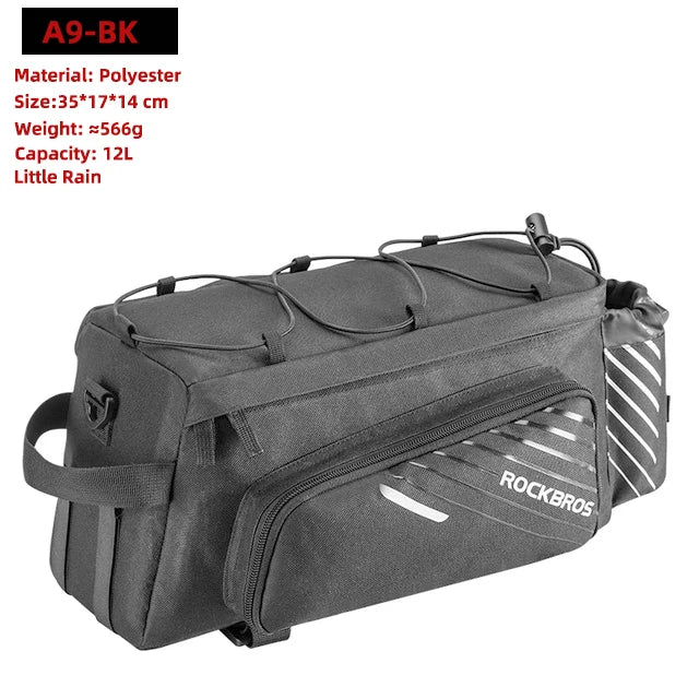 RockBros 3 In 1 Bike Panniers Carrier Waterproof Trunk Bags