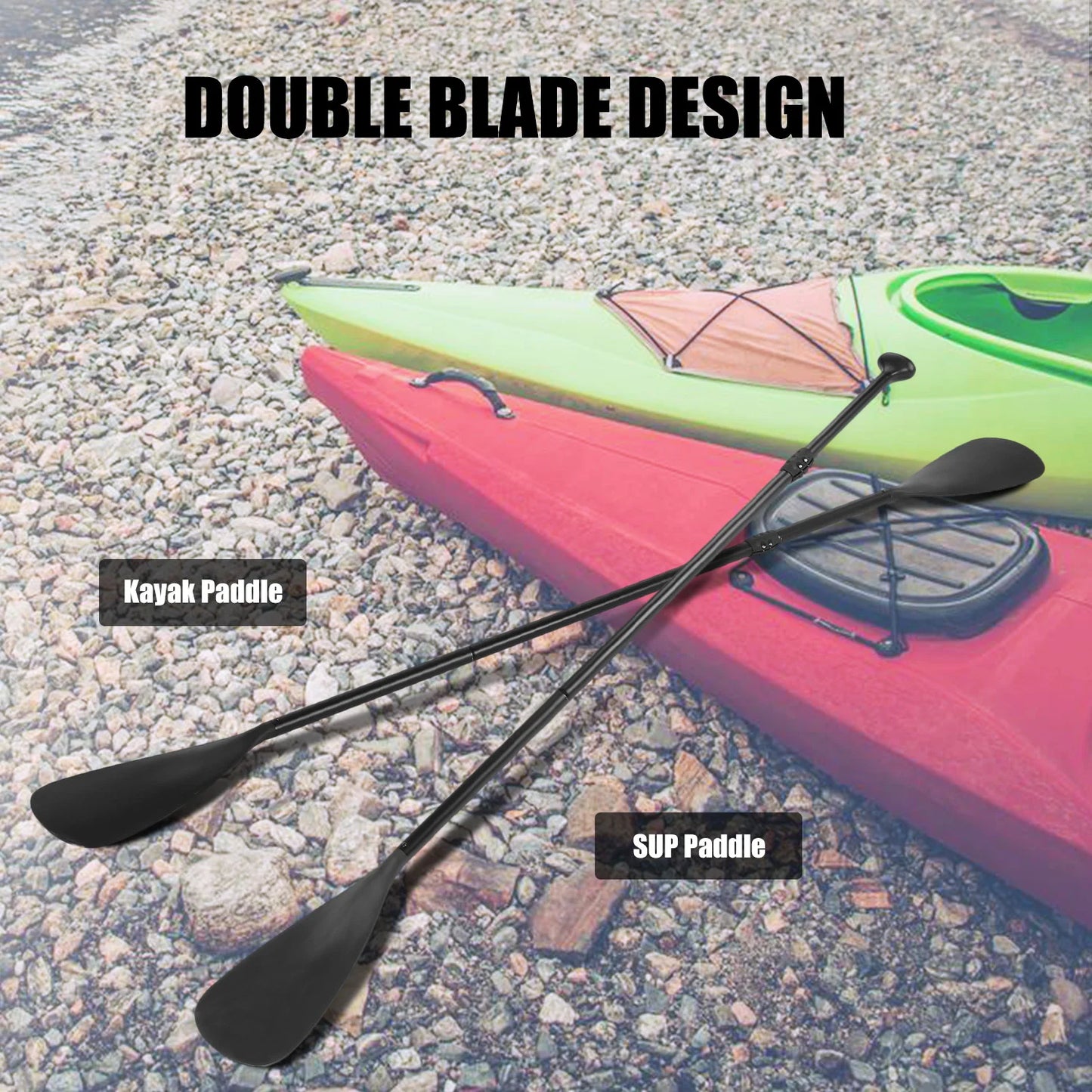 4 Piece Adjustable SUP Paddle Kayak Stand Up Paddle Board