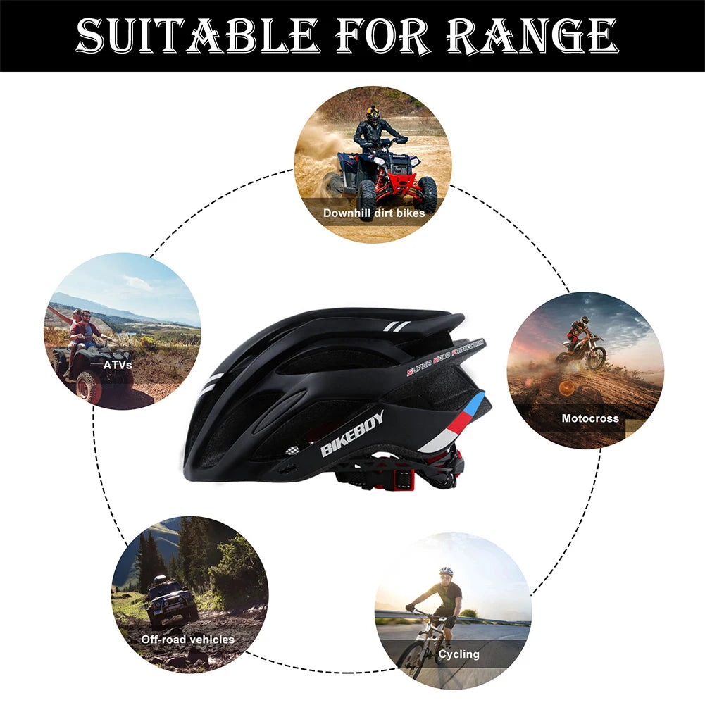 VKTECH MTB Bike Helmet For Men And Women Adjustable Cycling