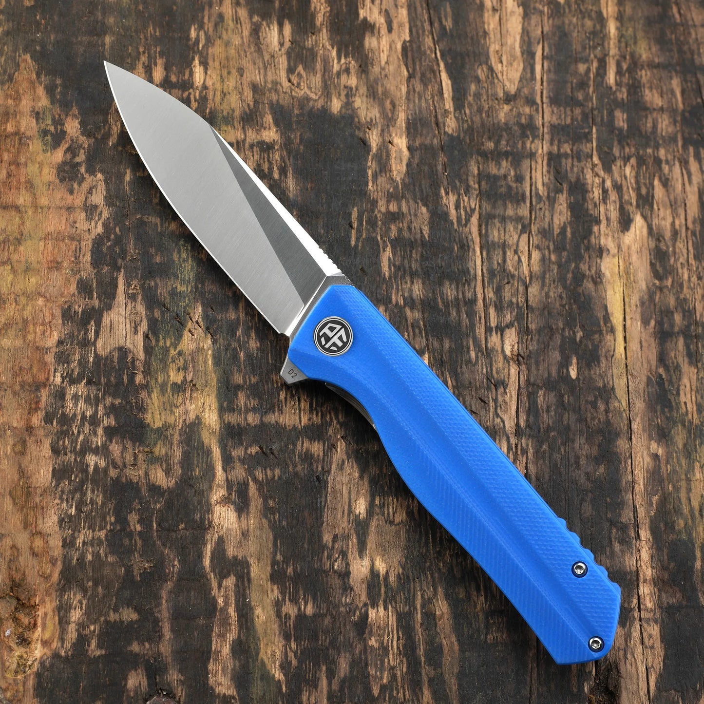 Petrified fish folding knife D2 steel Blade G10 handle pocket knife ball bearings outdoor hunting camping EDC tool knives PF818