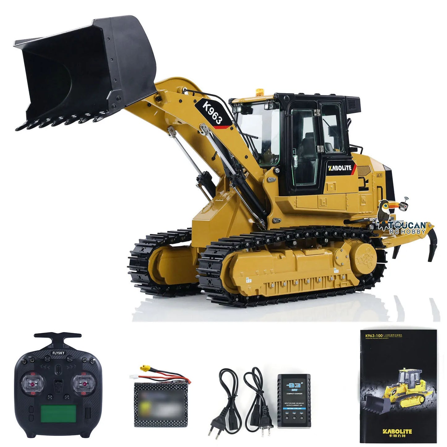Kabolite 1/16 Hydraulic RC Loader K963 100 Remote Control Construction Vehicle Engineering Fun Toy TH23079-SMT7