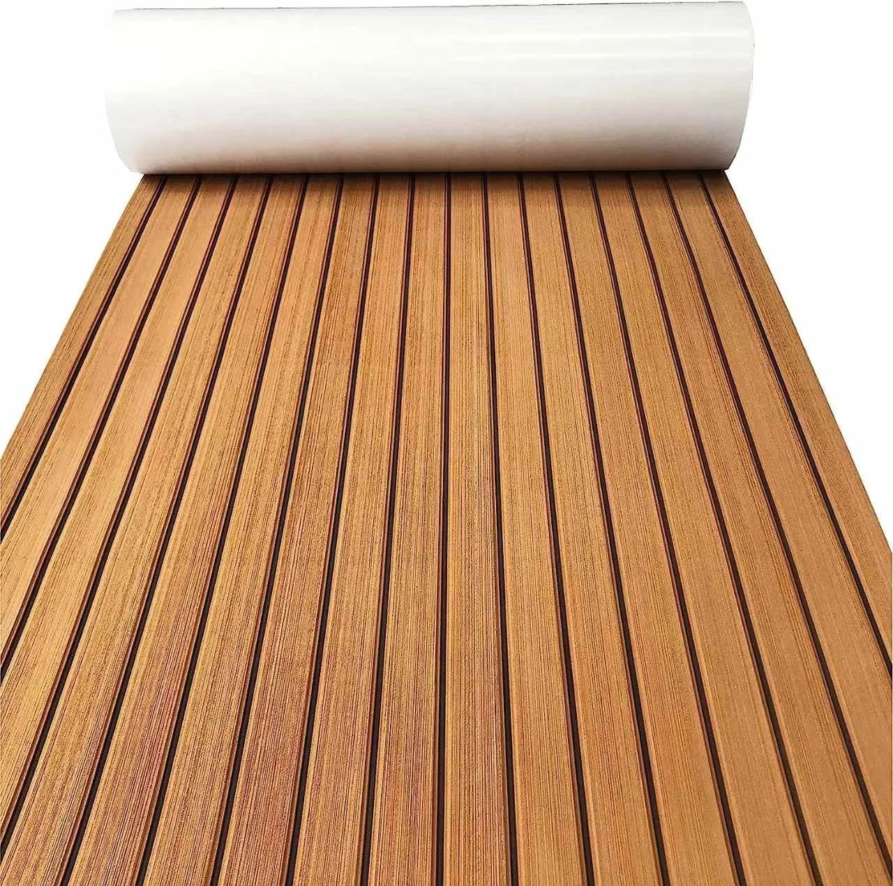 EVA Teak Decking Sheet For Yacht Self Adhesive Flooring Mat