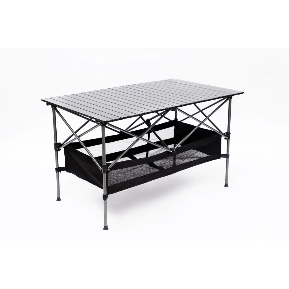 Set Of 3 Folding Outdoor Table And Chair Set Black Grey
