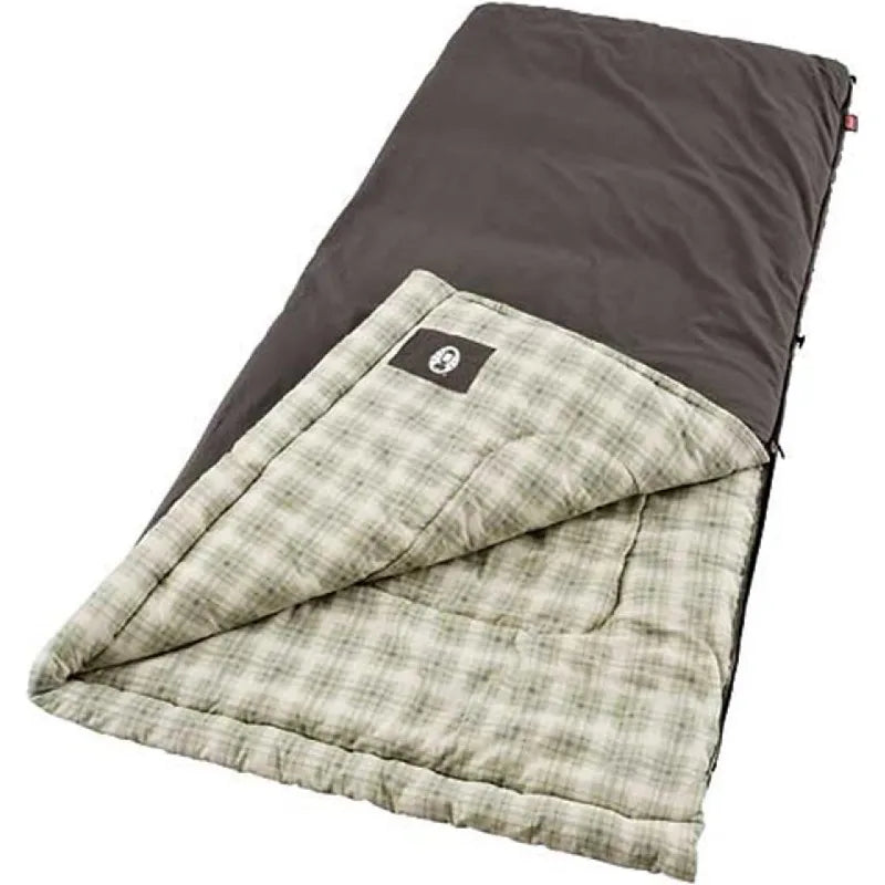 Coleman Heritage Big & Tall Cold-Weather Sleeping Bag, 10°F Camping Sleeping Bag for Adults, Comfortable