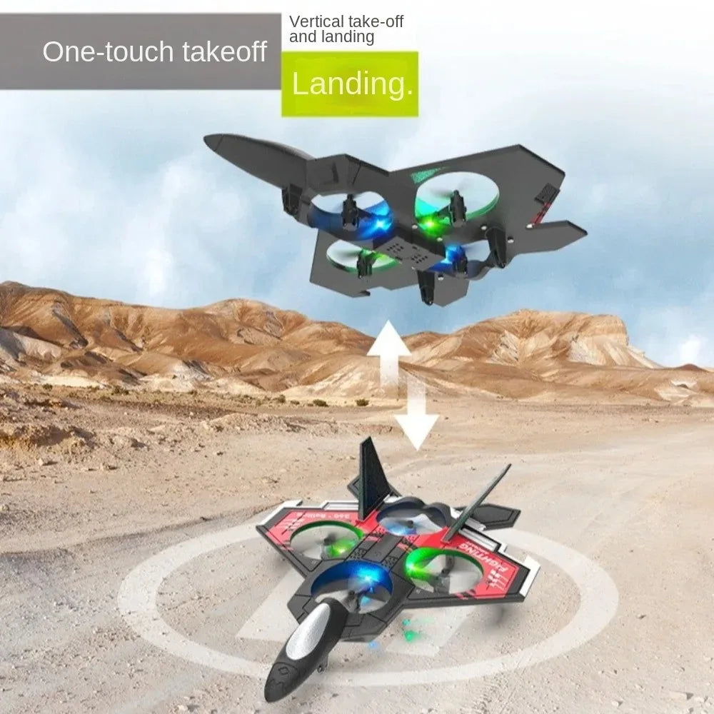 Four Axis RC Drone Airplane With Light Auto Hover For Kids