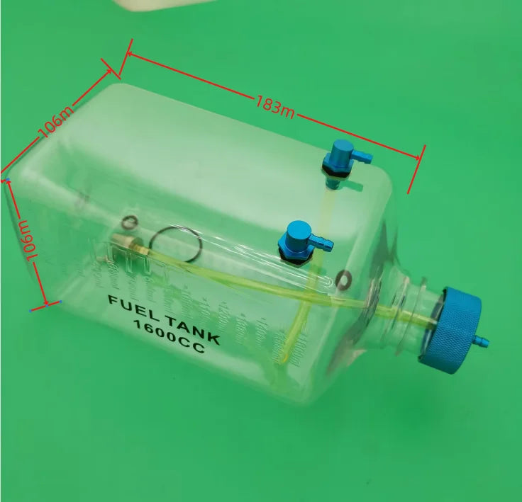 RC Plane Fuel Tank Transparent Plastic 300ML 400ML 500ML 750ML 1000ML 1600ML For Gas oil turbine jet or Airplane Model