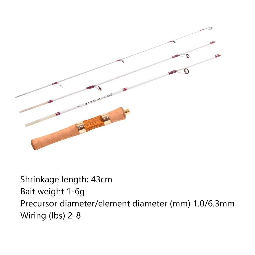 Soft Hand Fishing Pole Mini Fishing Pole Telescopic Rotatable Portable Ultra-light Outdoor Accessories for Lakes Reservoirs