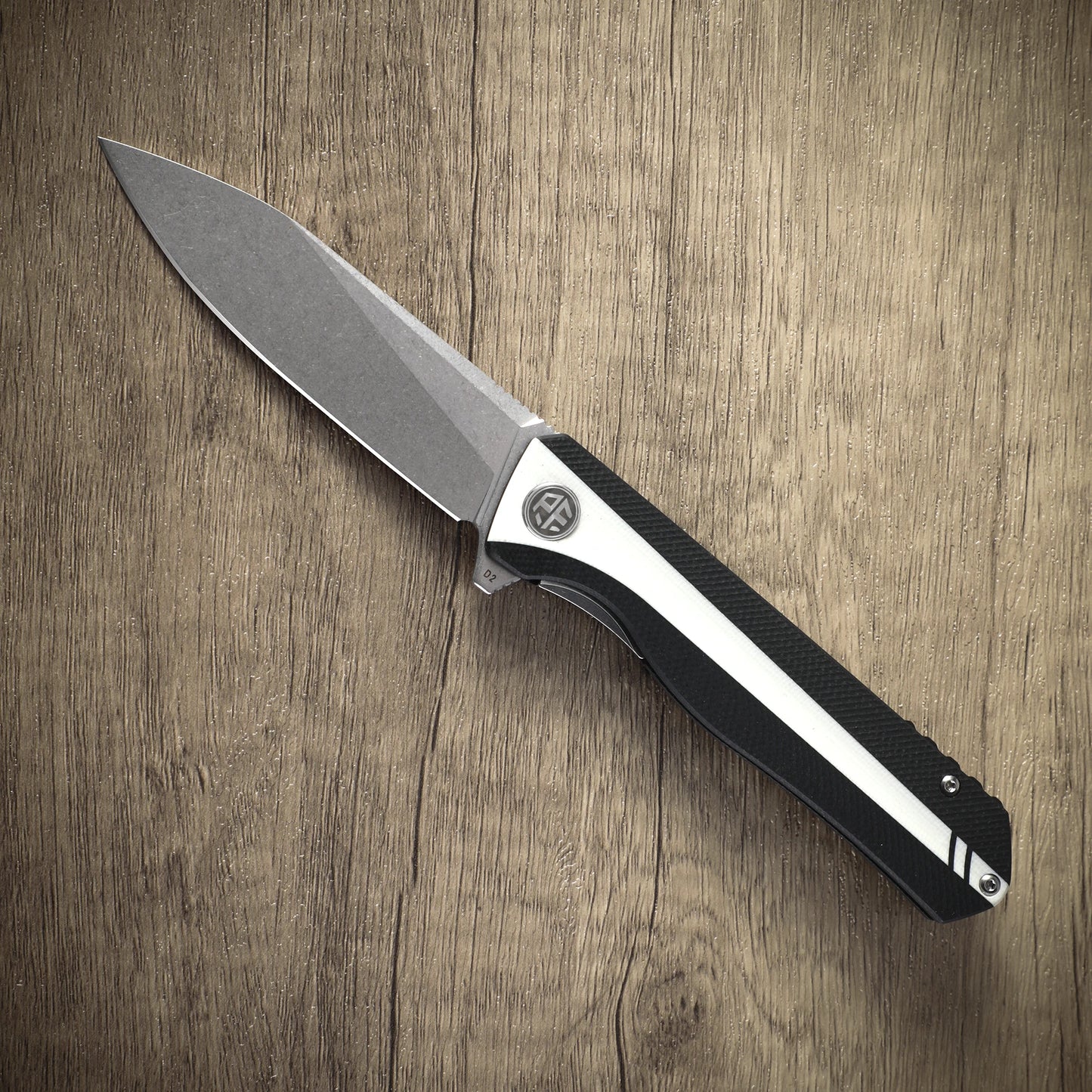 Petrified fish folding knife D2 steel Blade G10 handle pocket knife ball bearings outdoor hunting camping EDC tool knives PF818