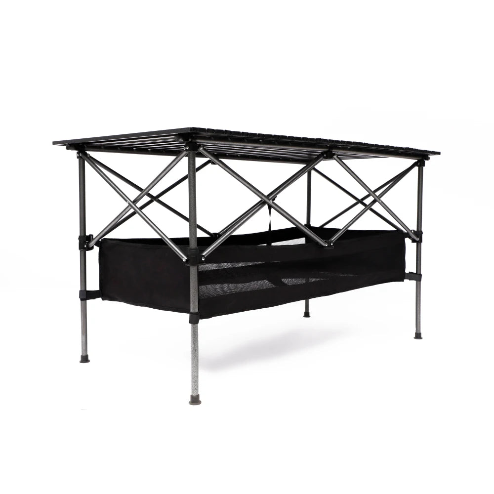 Set Of 3 Folding Outdoor Table And Chair Set Black Grey