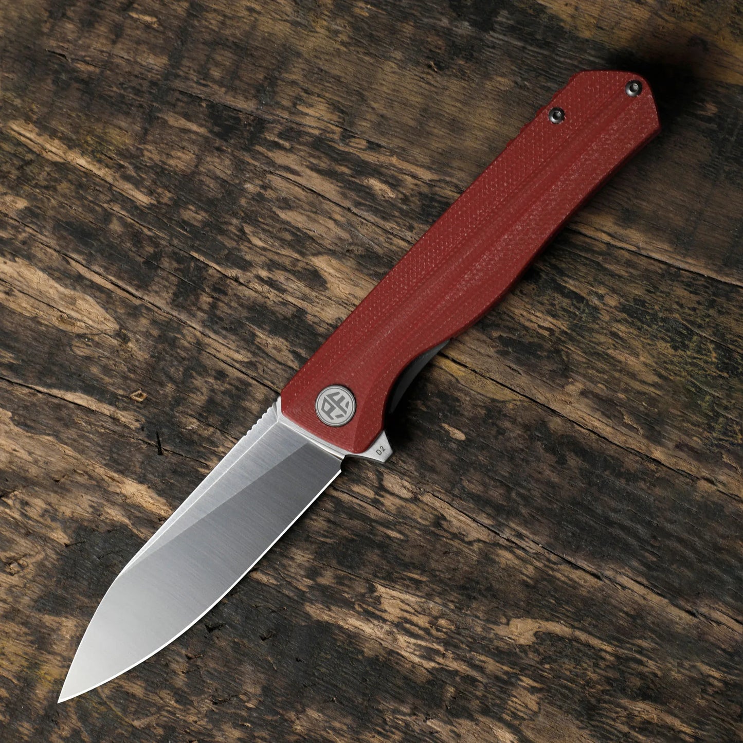 Petrified fish folding knife D2 steel Blade G10 handle pocket knife ball bearings outdoor hunting camping EDC tool knives PF818