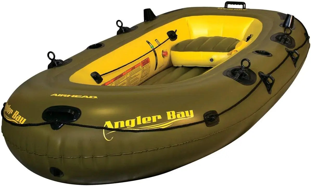 Airhead Angler Bay Inflatable Boat Four Person Portable
