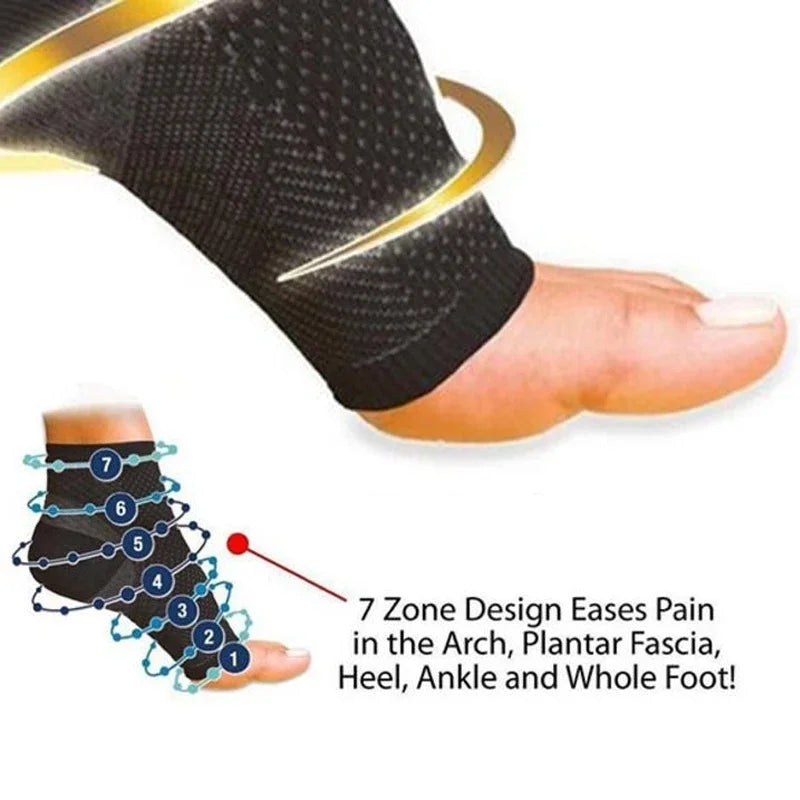 Compression Socks For Ankle Support Open Toe Plantar Fasciitis Relief