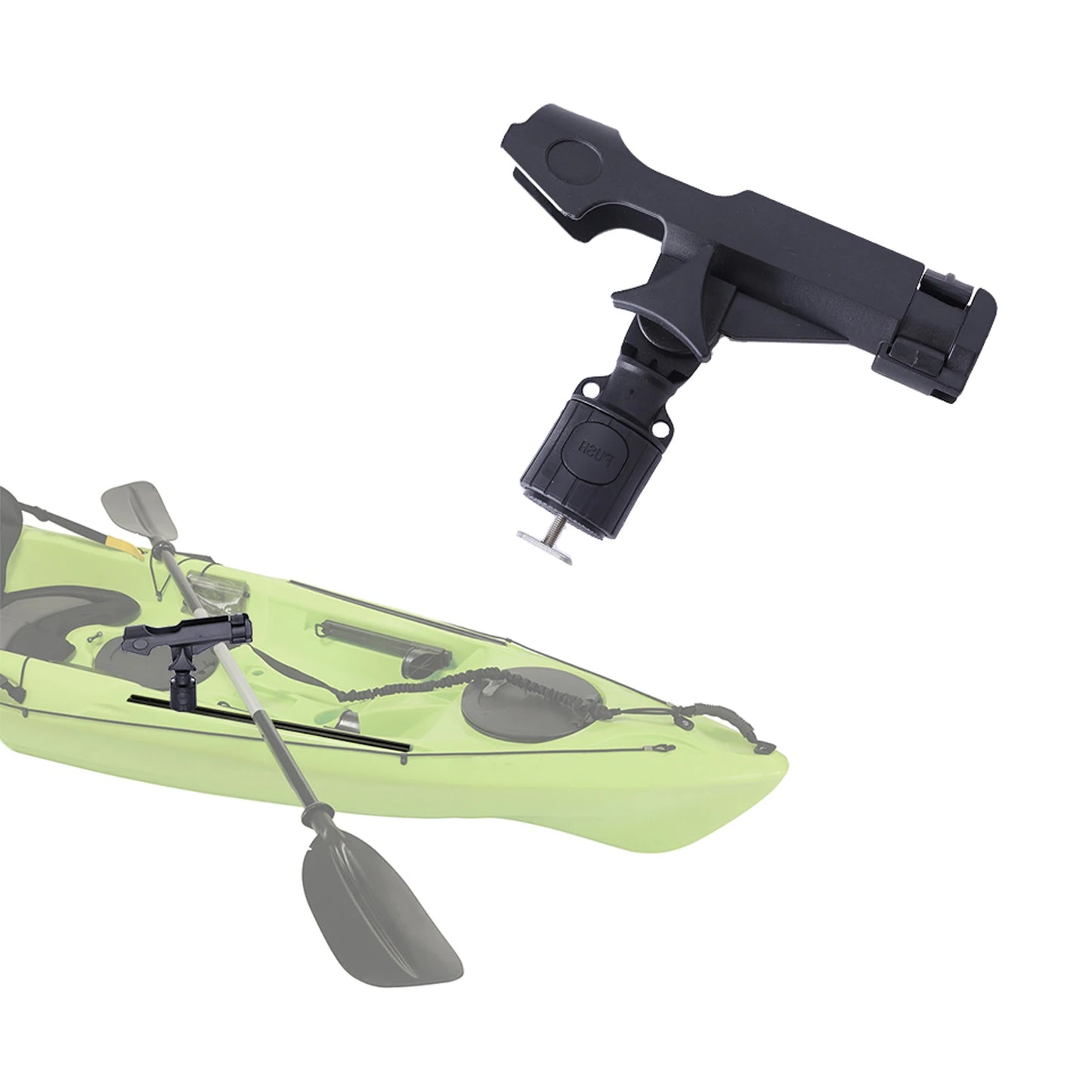 Kayak Tube Holder Rotatable Mount Accessory for Rod