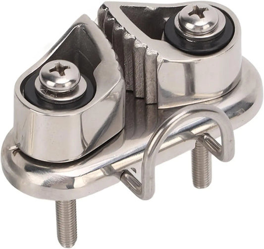 Sailboat Cam Cleat With Ring 316 Stainless Steel 10mm Rope