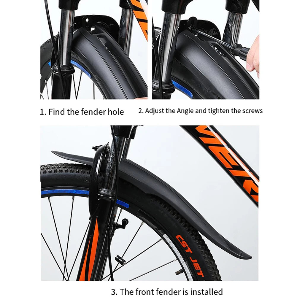 Universal 26-29inch Mountain Bike Fender Set Mud Guards