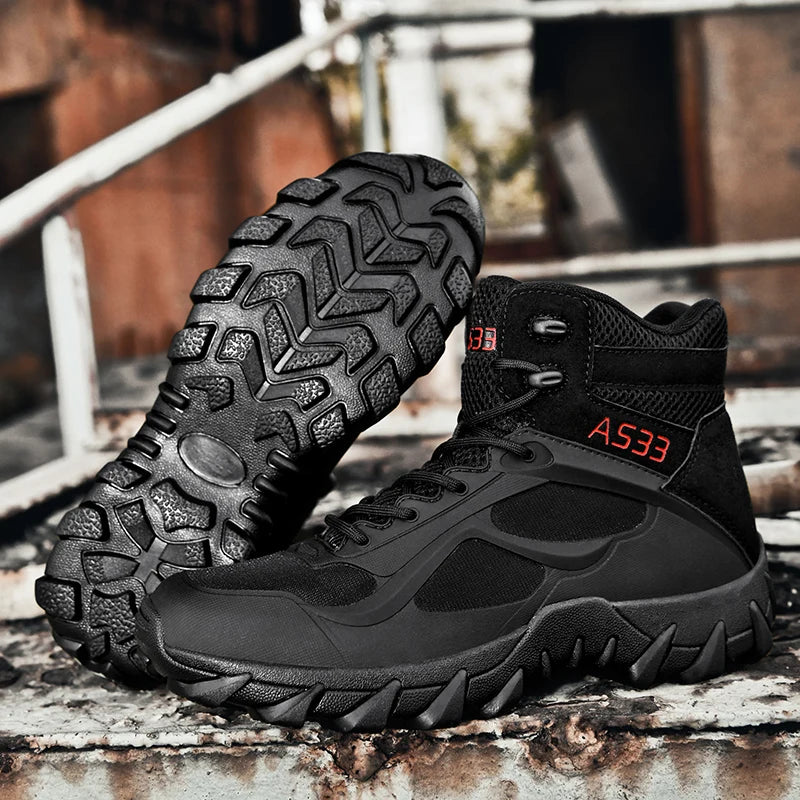 Men's tactical boots anti collision boots durable boots hiking boots comfortable and durable boots outdoor boots lightweight and