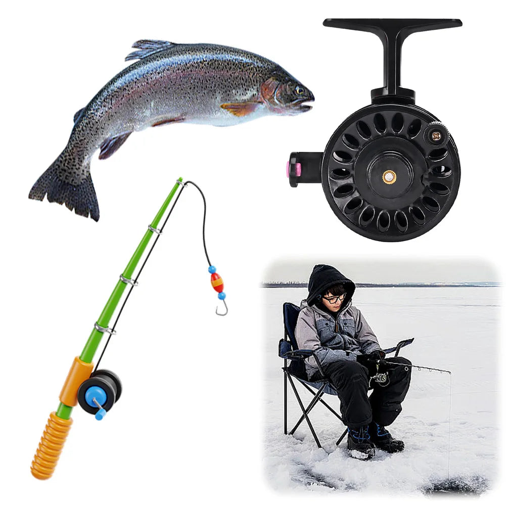 Lightweight Fly Fishing Ice Reel for Trout Pike Winter