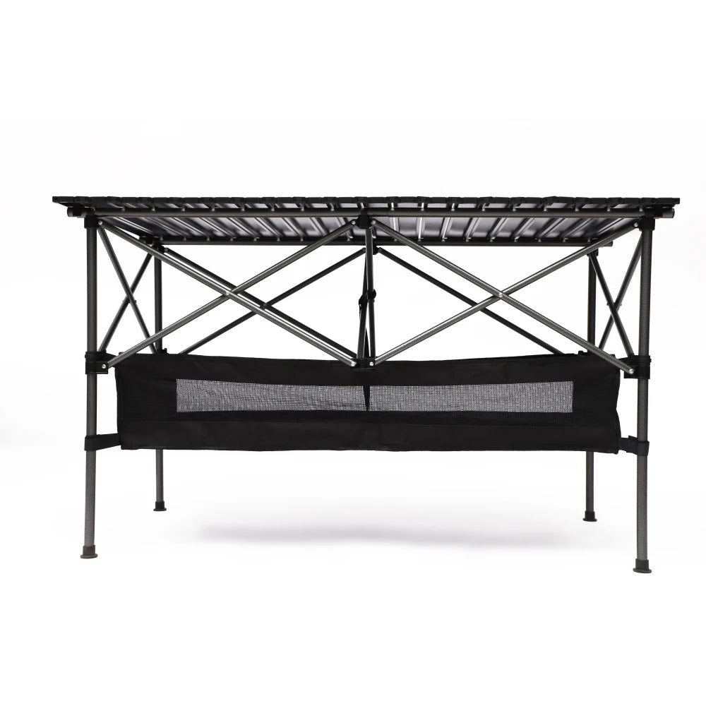 Set Of 3 Folding Outdoor Table And Chair Set Black Grey