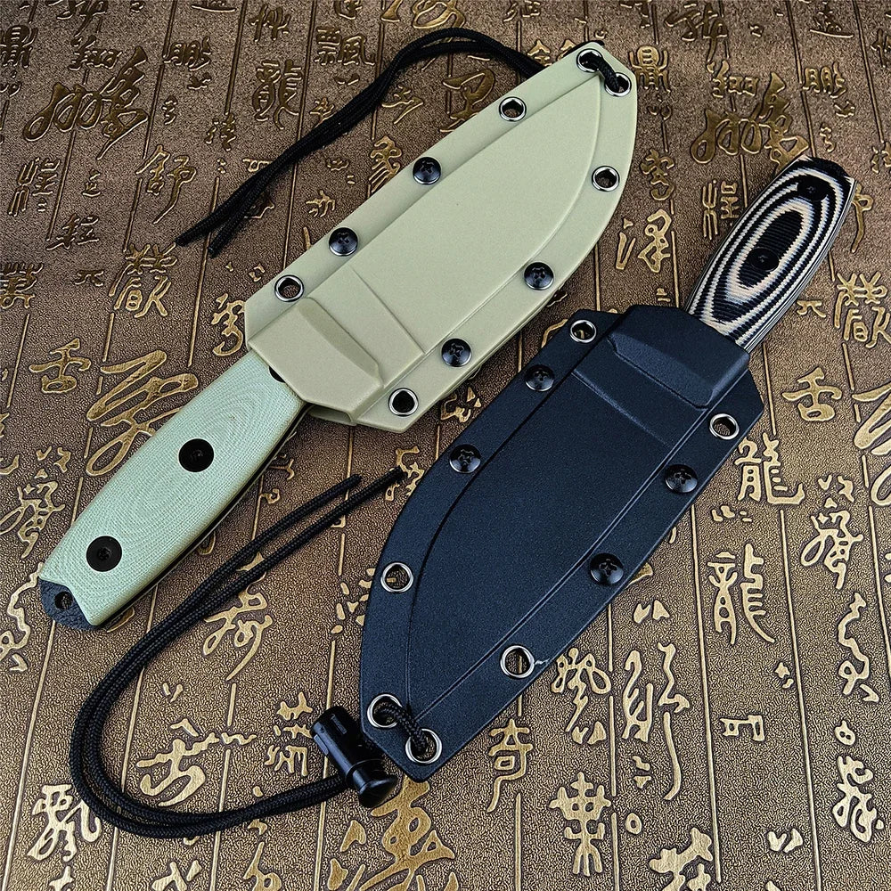 ESEE-4 Multifunctional Outdoor Camping Hunting Fixed Knife with Kydex Sheath G10 Handles S35VN Wild Survival Knife EDC Tools