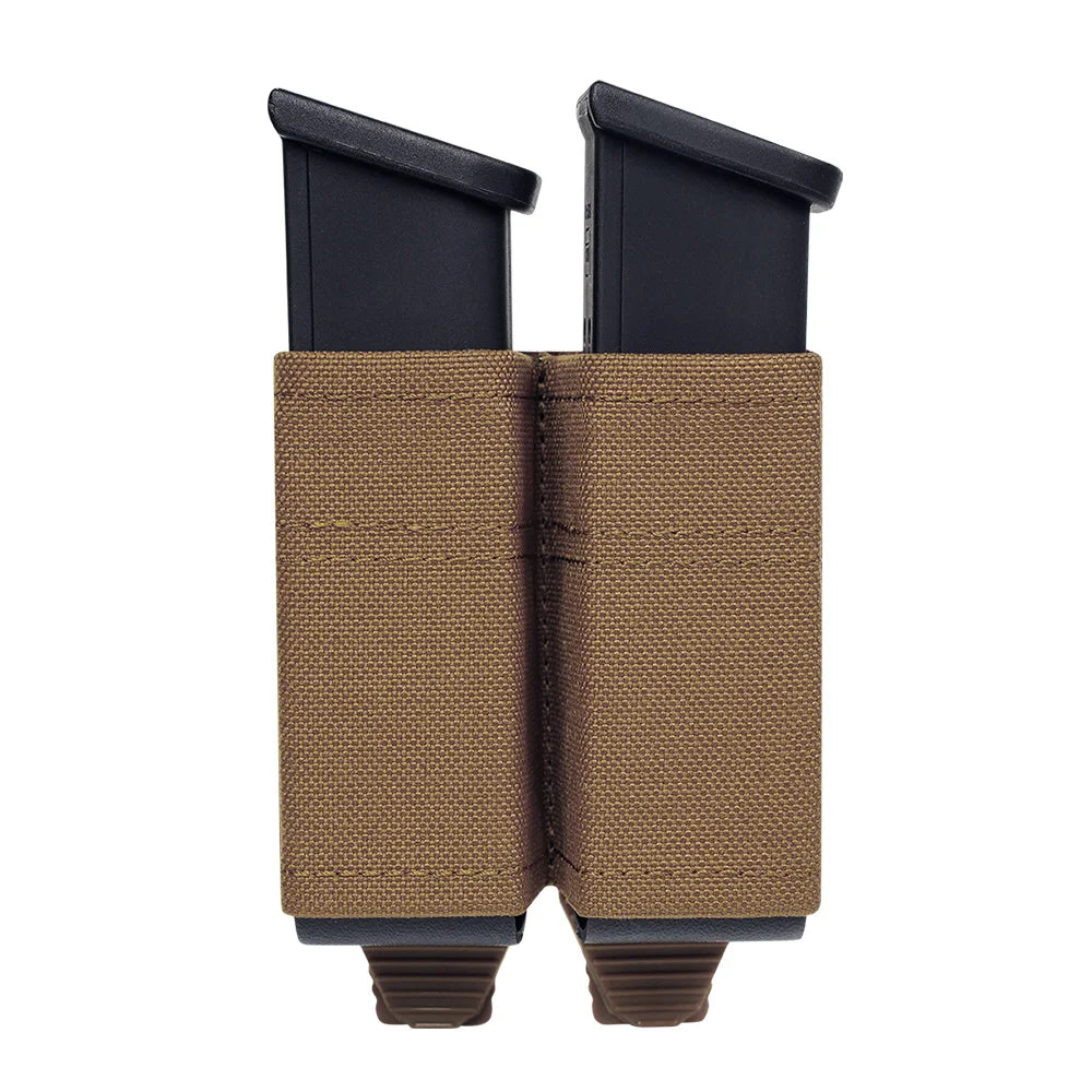 OPHIDIANTAC FAST 9MM Single/Double Mag Bag MOLLE Mag Pouch  Hunting CS Games Air soft Holder With Nylon Support Clip