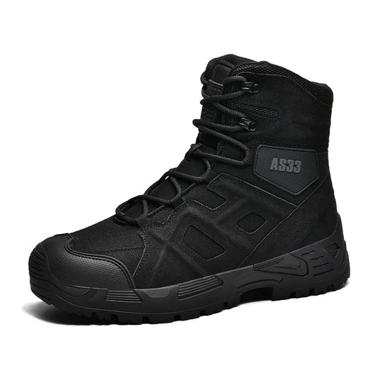 Male Camping Training Shoes Combat Desert Ankle Boots Outdoor New Army Tactical Boots Men Summer Climbing Military Hiking Boots