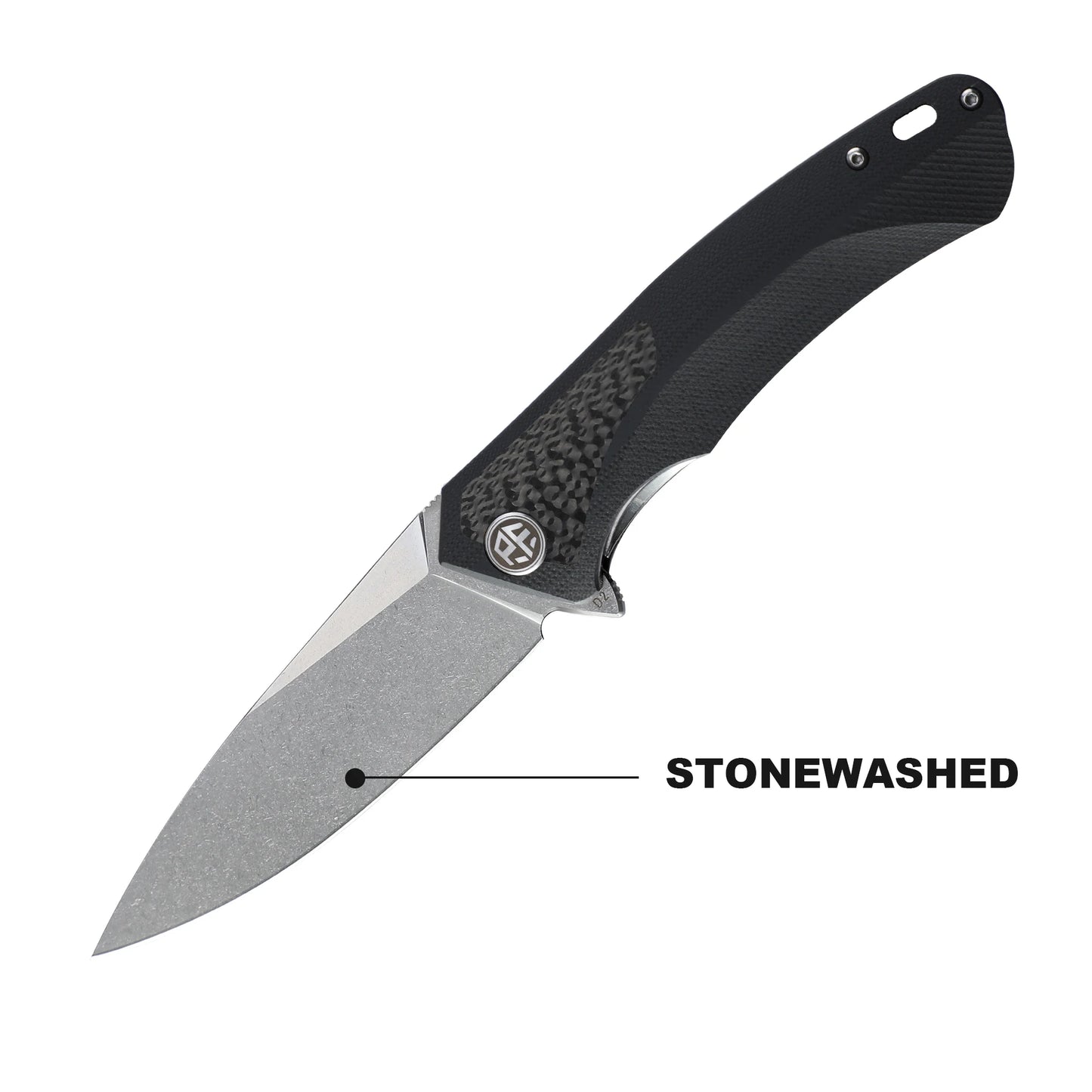 Petrified Fish PF838CS D2 Steel Blade Folding Knife G10+Carbon Fiber Handle Outdoor Camping Hunting EDC Pocket Tool