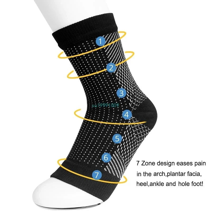 Compression Socks For Ankle Support Open Toe Plantar Fasciitis Relief