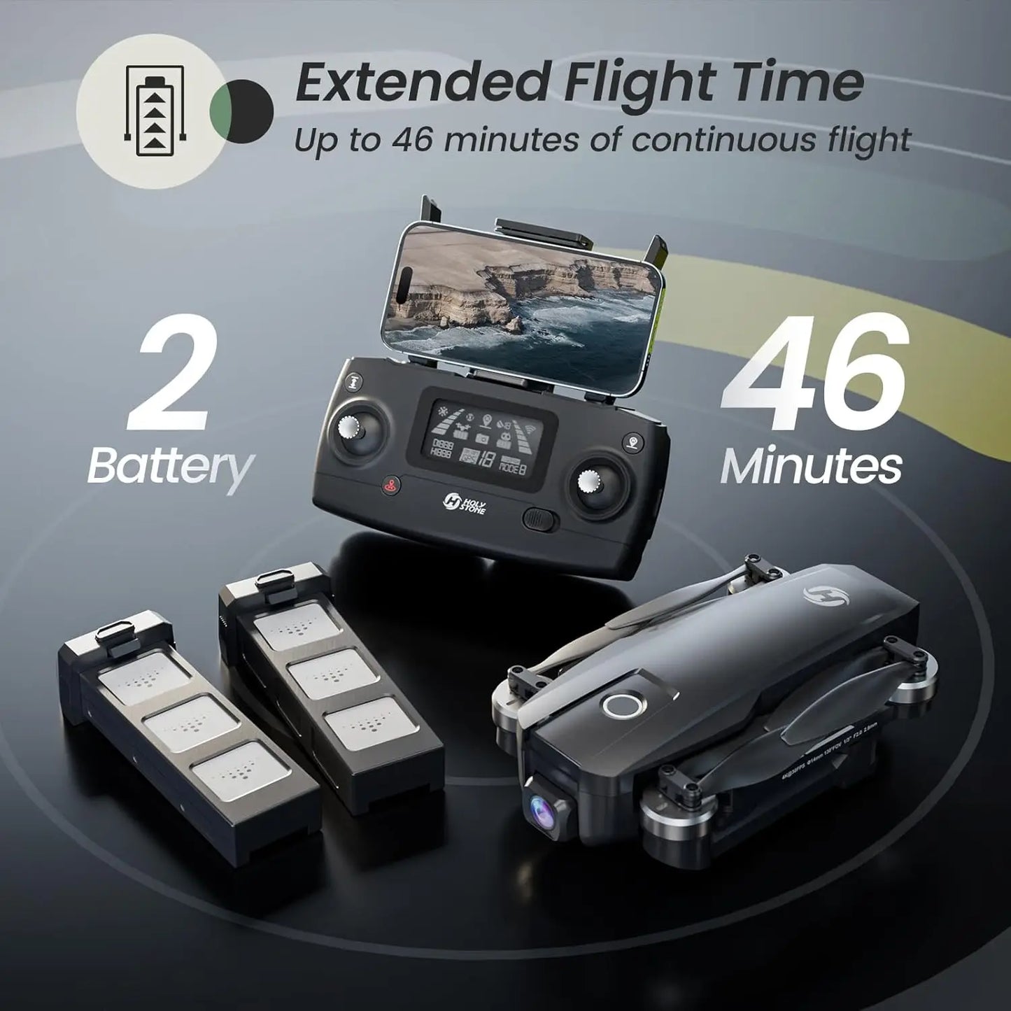 Holy Stone HS720E 4K Drone With GPS Auto Return Follow