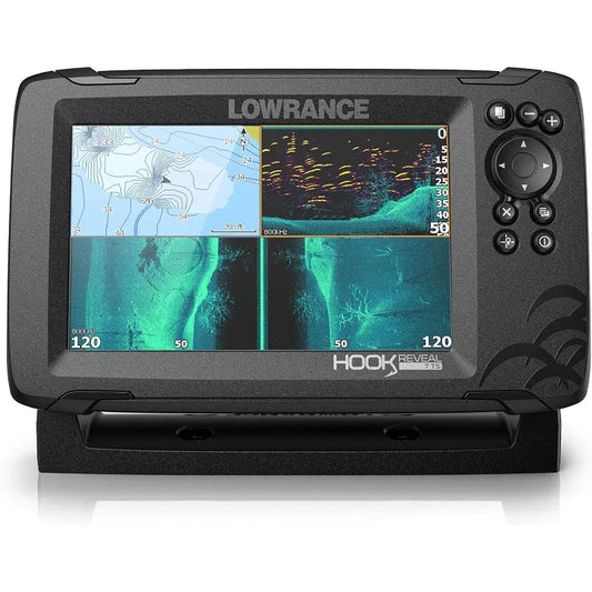 Lowrance Hook Reveal 5 7 9 Fish Finders With Transducers