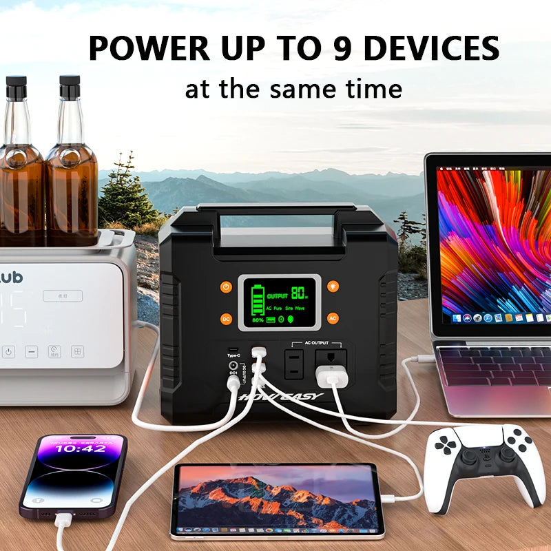 Howeasy 300W Portable Power Station 236Wh Generator 110V